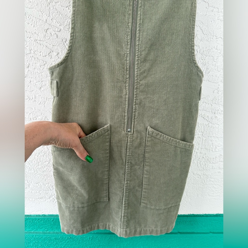 Wild Fable Corduroy Green Dress Size Small Boho - Picture 6 of 11